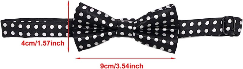 Sun-Trade Child Kids Clip-on Dot Suspenders Elastic Y-Shape Adjustable with Clips and Bow Tie Set for Boys and Girls - Image 5